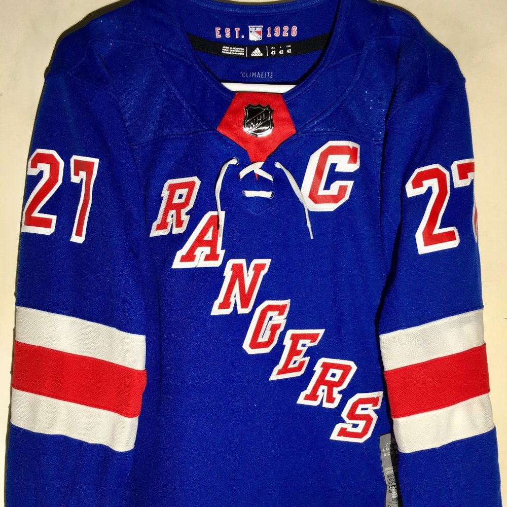 Adidas AUTHENTIC NEW YORK RANGERS RYAN McDONOUGH ON ICE Men's JERSEY All Sizes !